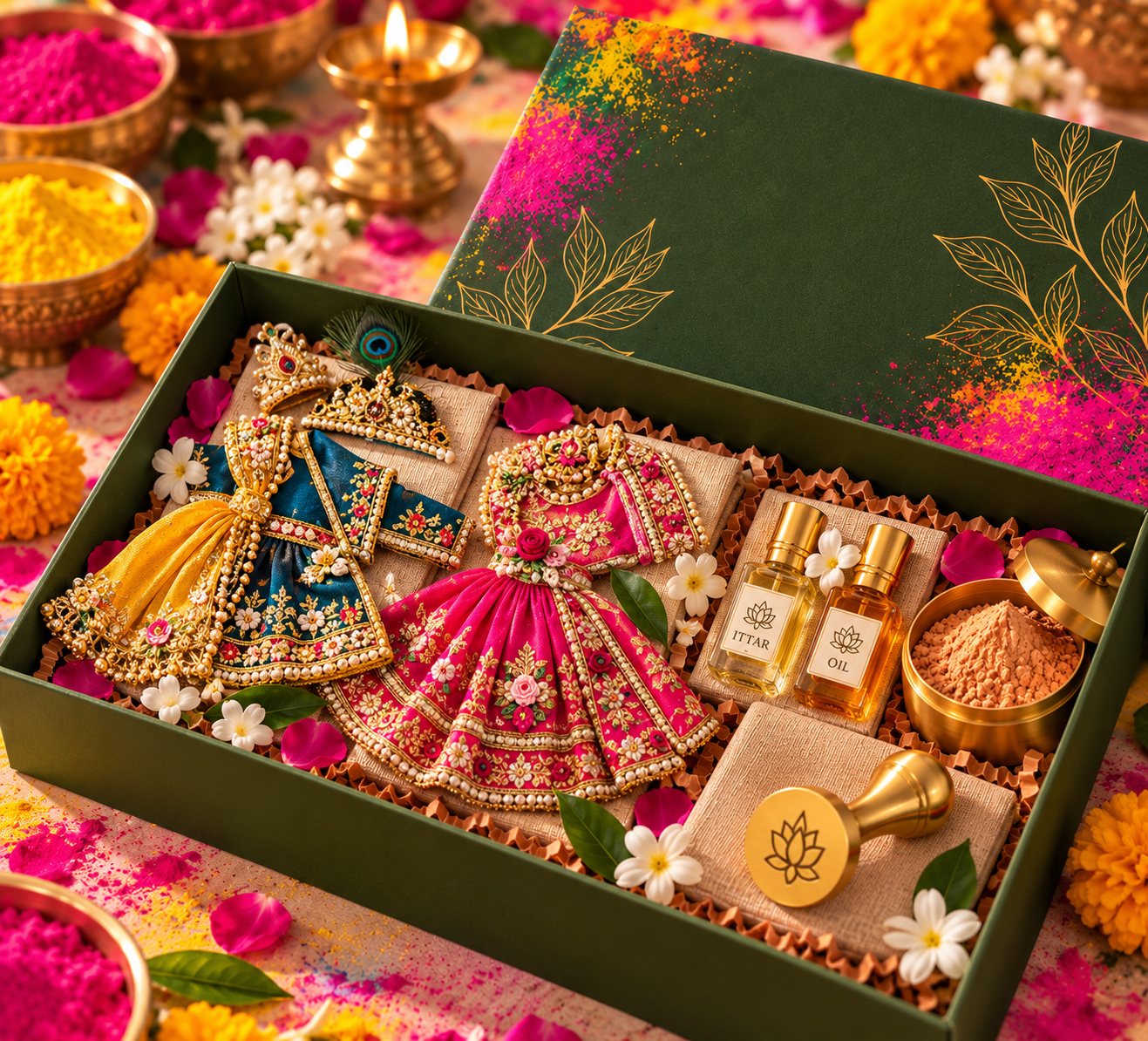 Radha-Krishna Holi Gift